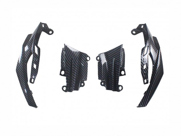 Lojas Carenagens Moto Kawasaki Z1000 2014-2019 - Preto Fibra de Carbono