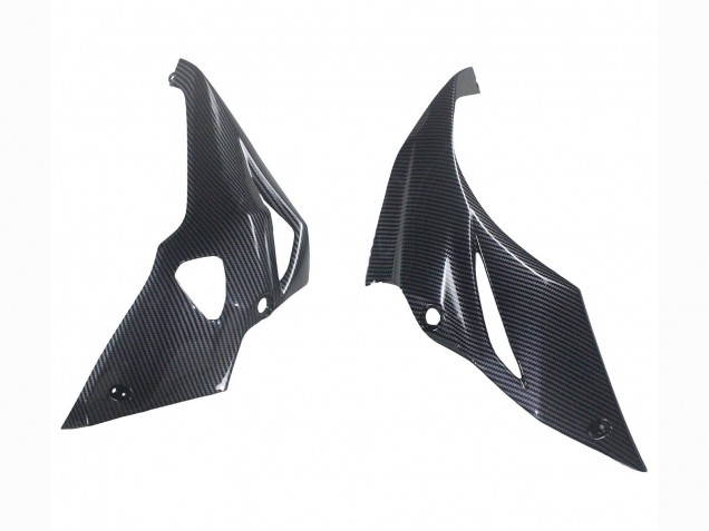 Lojas Carenagens Moto Kawasaki Z1000 2014-2019 - Preto Fibra de Carbono
