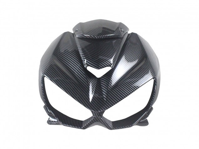 Lojas Carenagens Moto Kawasaki Z1000 2014-2019 - Preto Fibra de Carbono