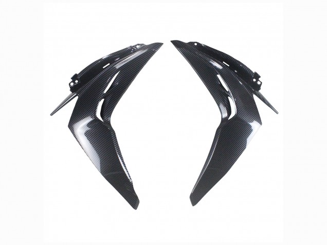 Lojas Carenagens Moto Kawasaki Z1000 2014-2019 - Preto Fibra de Carbono