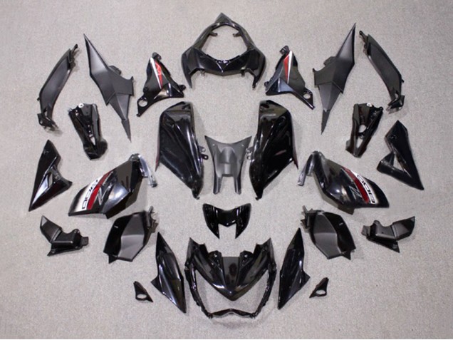 Lojas Carenagens Moto Kawasaki Z1000 2014-2019 - Preto Brilhante Vermelho Branco