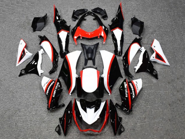 Lojas Carenagens Moto Kawasaki Z1000 2014-2019 - Preto Brilhante Branco Vermelho