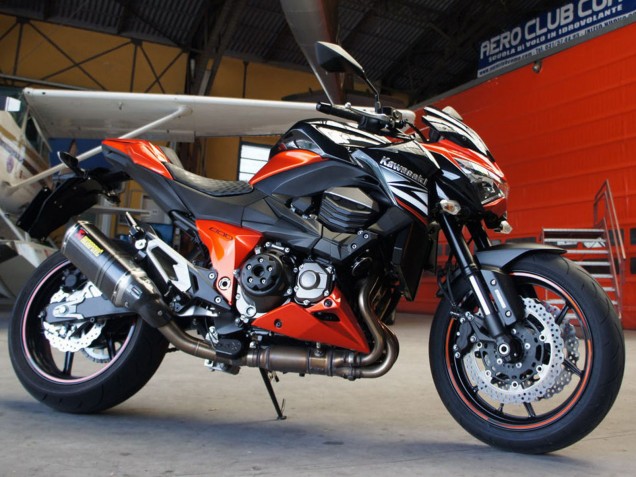Lojas Carenagens Moto Kawasaki Z1000 2014-2019 - Vermelho Branco Laranja Preto