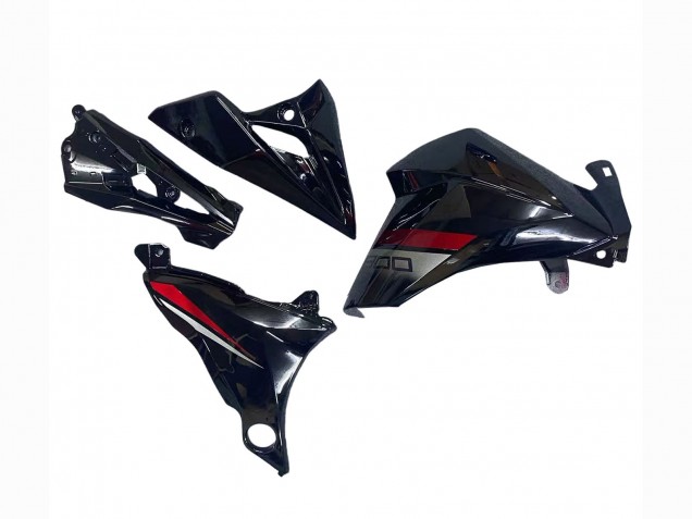 Lojas Carenagens Moto Kawasaki Z800 2013-2018 - Preto Brilhante Vermelho