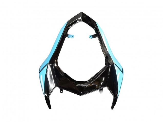 Lojas Carenagens Moto Kawasaki Z800 2013-2018 - Azul Claro Preto Brilhante