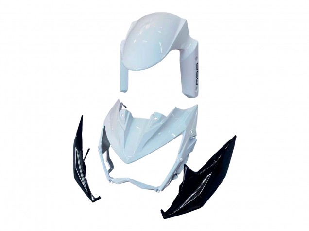 Lojas Carenagens Moto Kawasaki Z800 2013-2018 - Branco Preto Brilhante Verde