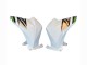 Lojas Carenagens Moto Kawasaki Z800 2013-2018 - Branco Verde Prata Preto