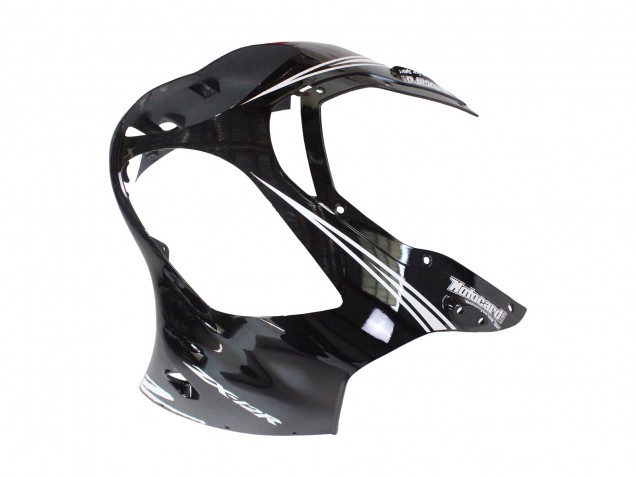 Lojas Carenagens Moto Kawasaki ZX12R 2000-2001 - Preto Brilhante Branco Elf Neve