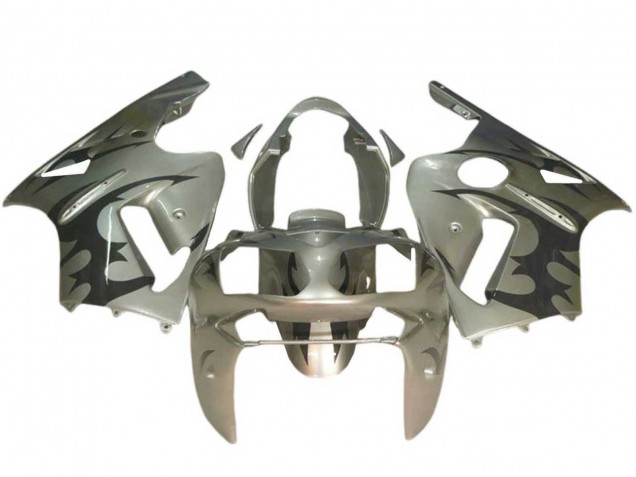 Lojas Carenagens Moto Kawasaki ZX12R 2002-2006 - Prata Preto
