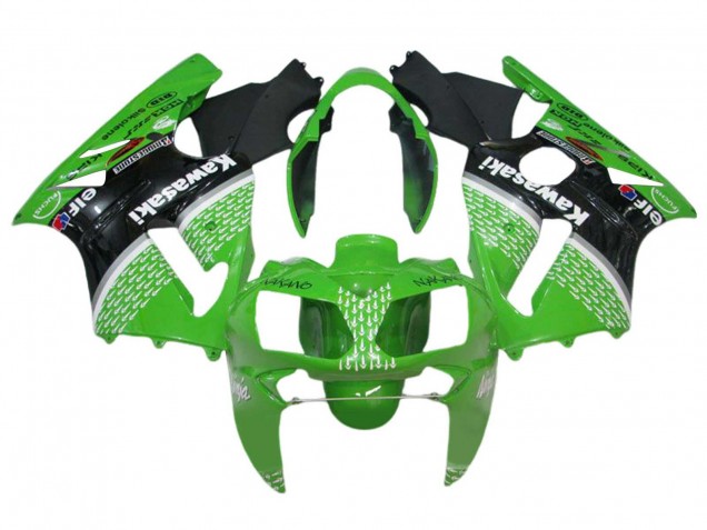 Lojas Carenagens Moto Kawasaki ZX12R 2002-2006 - Verde Preto Branco