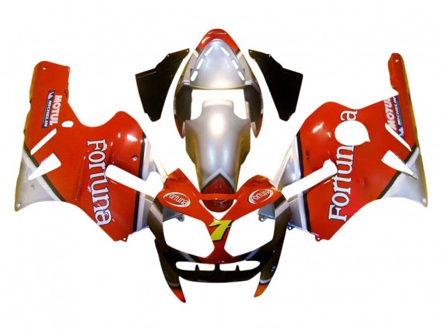 Lojas Carenagens Moto Kawasaki ZX12R 2002-2006 - Vermelho Prata Fortuna