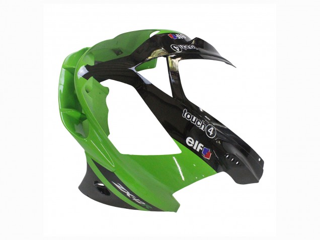 Lojas Carenagem Moto Kawasaki ZX12R 2002-2006 - Verde Preto Brilhante Elf Touch4 Monstro