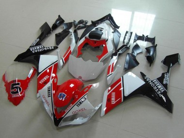 Lojas Carenagens Moto Yamaha YZF R1 2007-2008 - Branco Vermelho Preto Petronas Goxel