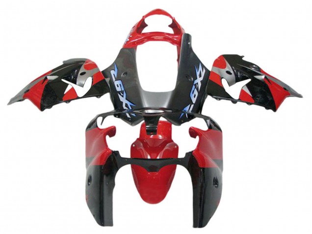 Lojas Carenagens Moto Kawasaki ZX12R 2002-2006 - Vermelho Preto Azul