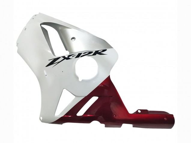Lojas Carenagens Moto Kawasaki ZX12R 2002-2006 - Branco Vermelho Preto