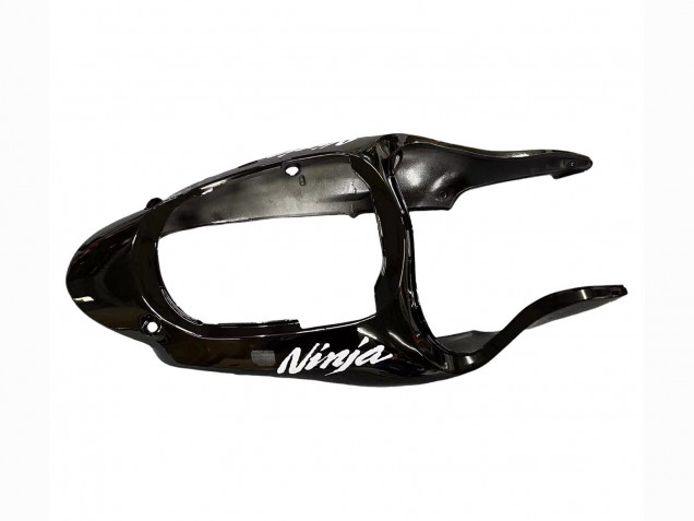 Lojas Carenagens Moto Kawasaki ZX9R 2000-2001 - Preto Brilhante Azul Chama Branco