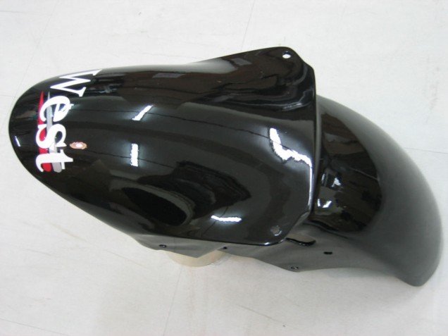 Lojas Carenagens Moto Kawasaki ZX9R 2000-2001 - Preto Brilhante Branco West