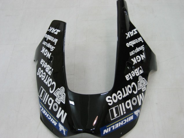 Lojas Carenagens Moto Kawasaki ZX9R 2000-2001 - Preto Brilhante Branco West