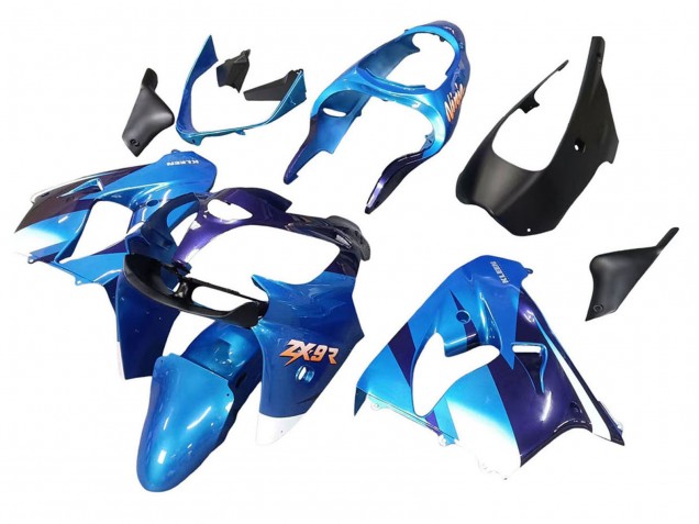 Lojas Carenagens Moto Kawasaki ZX9R 2000-2001 - Azul Preto