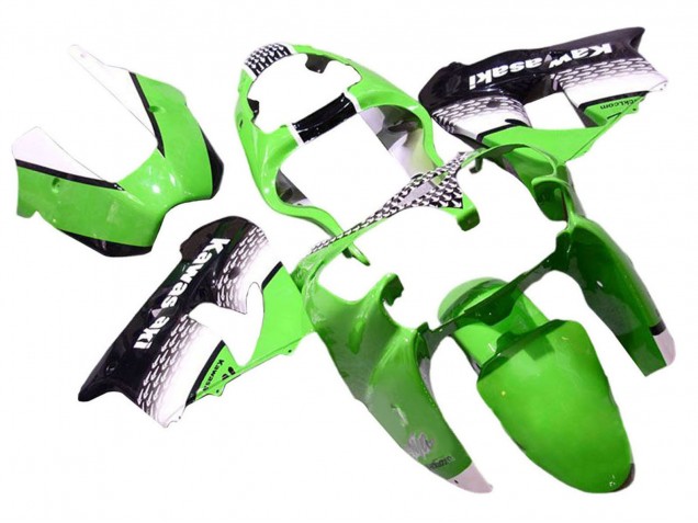 Lojas Carenagens Moto Kawasaki ZX9R 2000-2001 - Verde Branco Preto