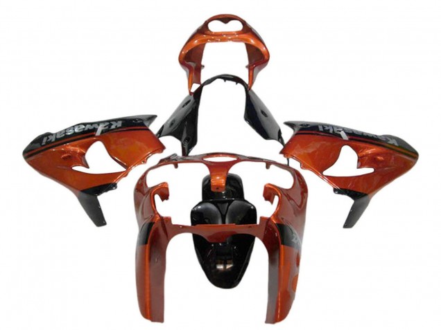 Lojas Carenagem Moto Kawasaki ZX9R 2000-2001 - Laranja Preto