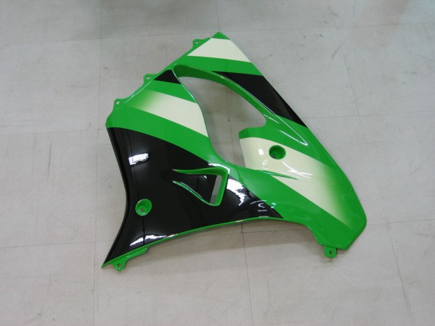 Lojas Carenagens Moto Kawasaki ZX9R 2000-2001 - Verde Prata Preto