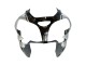 Lojas Carenagens Moto Kawasaki ZX9R 2002-2003 - Prata Preto Brilhante Monstro Elf
