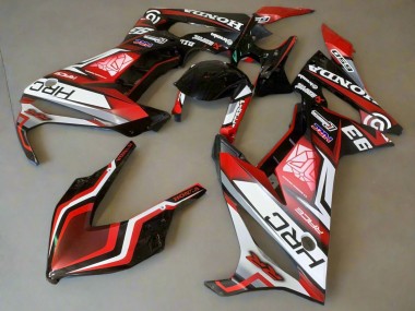 Lojas Carenagens Moto Honda CBR650R 2019-2020 - Branco Vermelho Preto Brilhante HRC
