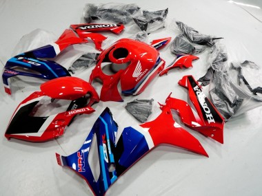 Lojas Carenagens Moto Honda CBR650R 2019-2020 - Vermelho Branco Azul Preto Brilhante HRC