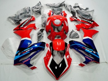 Lojas Carenagens Moto Honda CBR650R 2019-2020 - Vermelho Branco Azul Preto Brilhante HRC