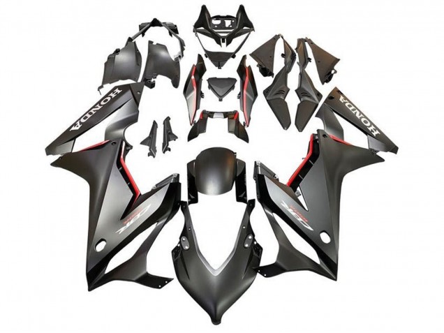 Lojas Carenagens Moto Honda CBR650R 2019-2020 - Preto Fosco Vermelho