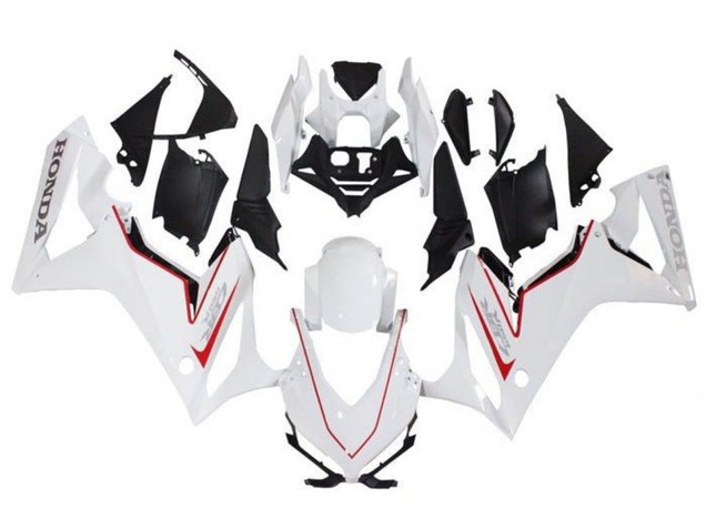Lojas Carenagens Moto Honda CBR650R 2019-2020 - Branco Vermelho Preto