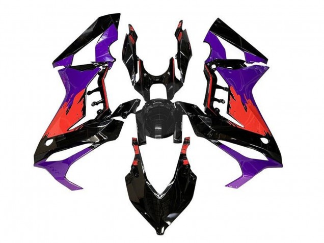Lojas Carenagens Moto Honda CBR650R 2019-2020 - Roxo Vermelho Preto Brilhante