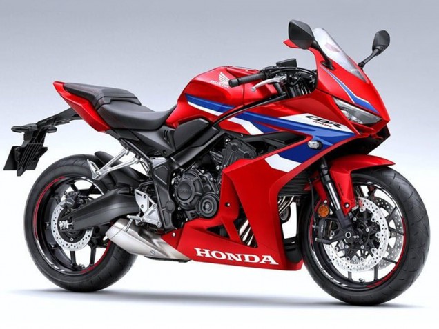 Lojas Carenagens Moto Honda CBR650R 2024-2025 - Vermelho Branco Azul