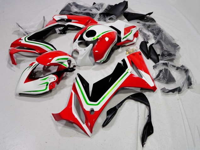 Lojas Carenagens Moto Honda CBR650R 2021-2023 - Branco Vermelho Verde Preto