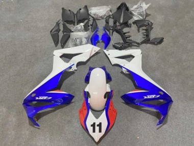 Lojas Carenagens Moto Honda CBR650R 2021-2023 - Branco Azul Vermelho 11