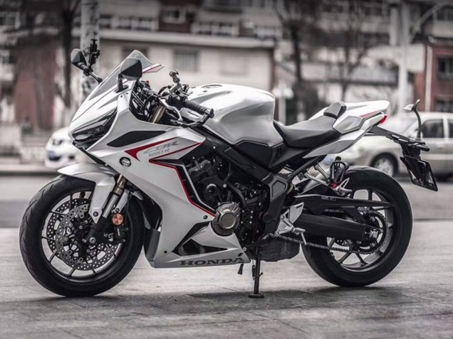 Lojas Carenagens Moto Honda CBR650R 2021-2023 - Branco Vermelho Preto
