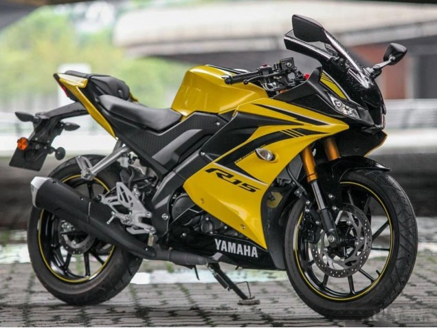 Lojas Carenagens Moto Yamaha YZF R15 2018-2024 - Amarelo Preto
