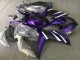 Lojas Carenagens Moto Yamaha YZF R3/R25 2015-2018 - Branco Roxo Preto Fosco