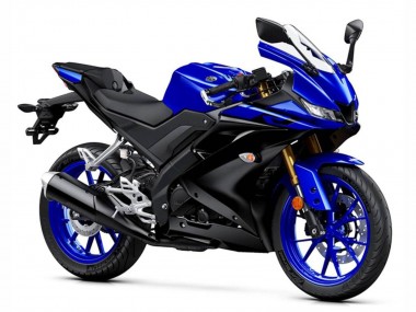 Lojas Carenagens Moto Yamaha YZF R125 2019-2024 - Azul Preto Fosco