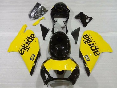 Lojas Carenagens Moto Aprilia RS250 1999-2004 - Amarelo Preto Brilhante
