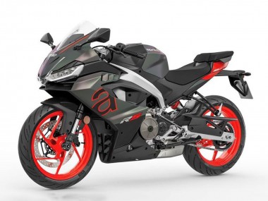 Lojas Carenagens Moto Aprilia RS457 2024-2025 - Preto Fosco Cinzento Vermelho