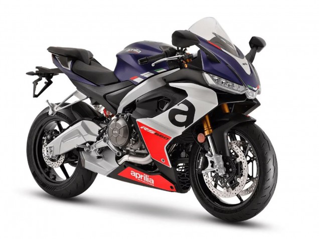 Lojas Carenagens Moto Aprilia RS660 2020-2024 - Matte Azul Branco Vermelho