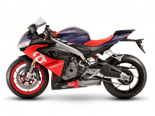 Lojas Carenagens Moto Aprilia RS660 2020-2024 - Matte Azul Vermelho Prata