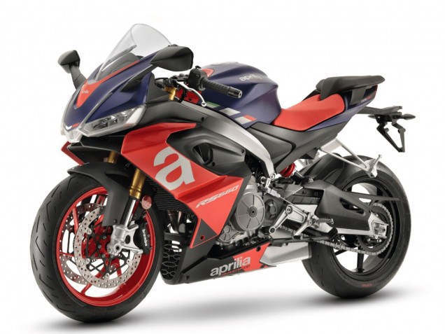 Lojas Carenagens Moto Aprilia RS660 2020-2024 - Matte Azul Vermelho Prata