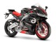 Lojas Carenagens Moto Aprilia RS660 2020-2024 - Preto Fosco Prata Vermelho