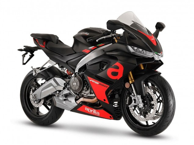 Lojas Carenagens Moto Aprilia RS660 2020-2024 - Preto Fosco Vermelho