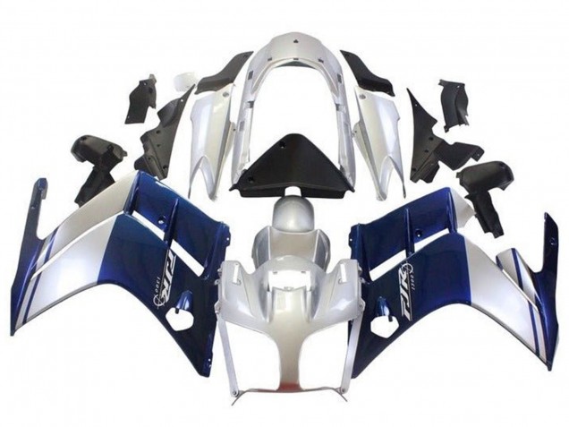 Lojas Carenagens Moto Yamaha FJR1300 2007-2012 - Azul Escuro Prata
