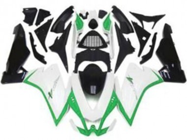 Lojas Carenagens Moto Aprilia RSV4 1000 2009-2015 - Branco Verde Preto