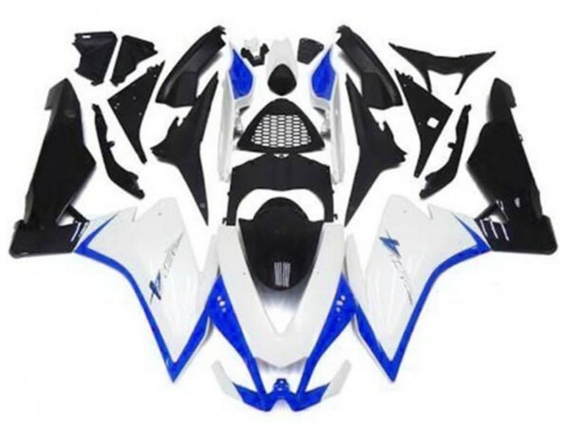 Lojas Carenagens Moto Aprilia RSV4 1000 2009-2015 - Branco Azul Preto